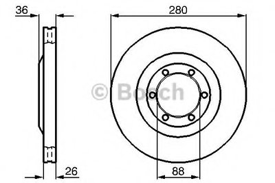 Тормозной диск BOSCH купить