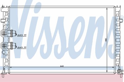 Радиатор, охлаждение двигателя NISSENS купить