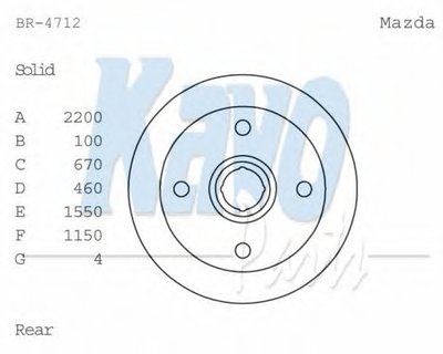 Тормозной диск KAVO PARTS купить