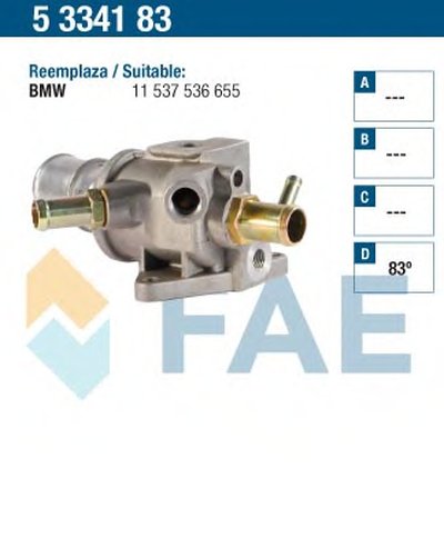 Термостат, охлаждающая жидкость FAE купить