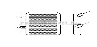 Теплообменник, отопление салона AVA QUALITY COOLING