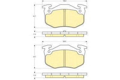 Комплект тормозных колодок, дисковый тормоз GIRLING купить