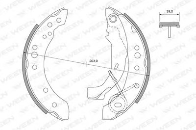 Комплект тормозных колодок WEEN купить