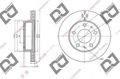 Тормозной диск DJ PARTS купить