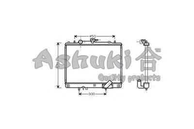 Радиатор, охлаждение двигателя ASHUKI купить