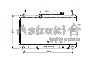 Радиатор, охлаждение двигателя ASHUKI купить