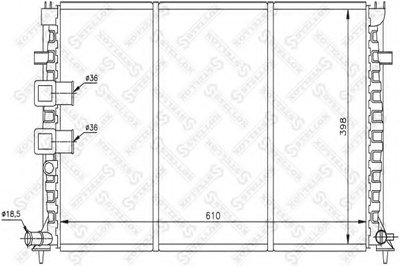 Радиатор, охлаждение двигателя STELLOX купить