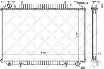 Радиатор, охлаждение двигателя STELLOX купить
