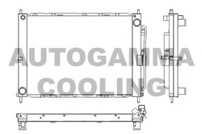 Радиатор, охлаждение двигателя AUTOGAMMA купить
