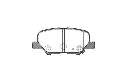 Комплект тормозных колодок, дисковый тормоз ADVANCE OPEN PARTS купить